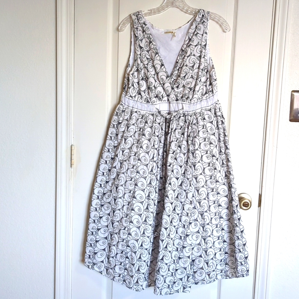 Max Studio L sundress eyelet EUC